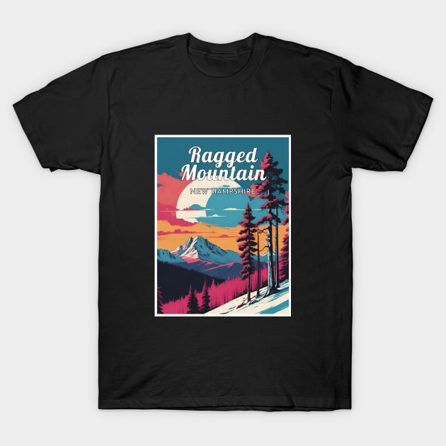 Ragged mountain ski new hampshire usa T-Shirt by UbunTo